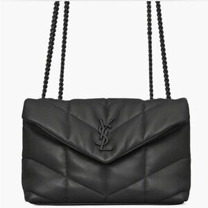 Yves Saint Laurent Quilted Black Shoulder Bag